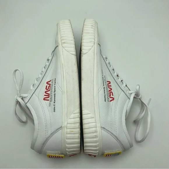 Men's Vans x NASA Shuttle Mission Lowtop Leather Sneakers Size 10